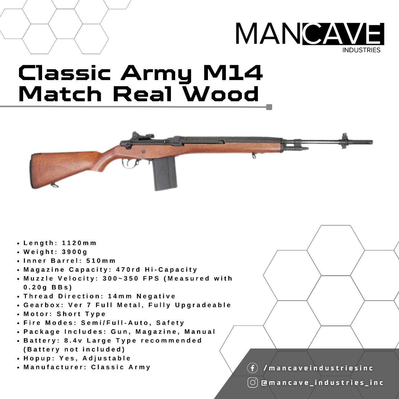 Classic Army M14 Match – Mancaveindustries